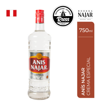 Licor Najar Anís Rojo Botella 750 mL