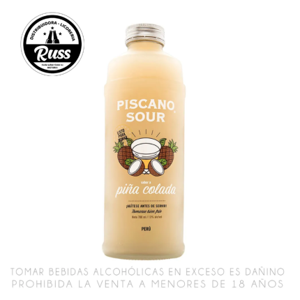 Pisco Sour PISCANO Piña Colada Botella 700ml