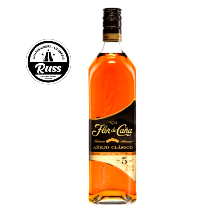 Ron FLOR DE CAÑA 5 Años Botella 1L