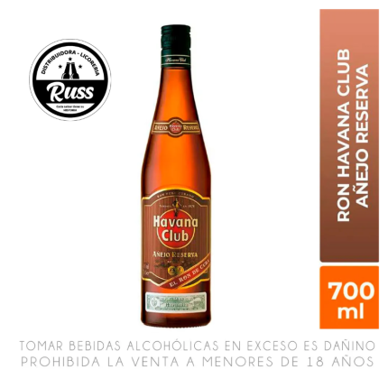 Ron Havana Club Añejo Reserva Botella 750ml