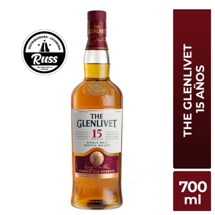 Whisky THE GLENLIVET 15 Años Botella 700ml