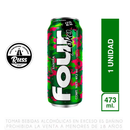 Bebida Ready to Drink Four Loko Sandía Lata 473 ml