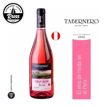 Vino Rosé TABERNERO Gran Rosé Semi Seco Botella 750ml